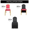 2 Pack Chair Covers with Skirt|Chair Covers Wedding|Removable and Washable
