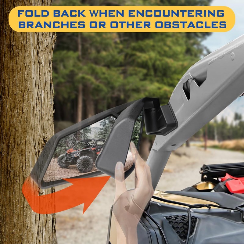 SHEJISI X3 Mirrors,Explosion-proof glass upgraded Maverick X3 side view mirrors