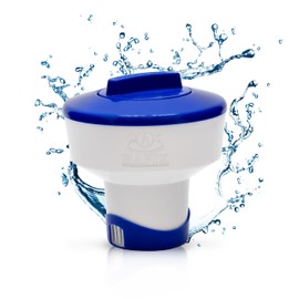 HAFIX Pool Dosing Float Pool Float for Chlorine Tablets 7.6 cm Tablets Pool Chlorine Dispenser 3 Inch for Pool Chlorine Floats Pool Floating Chlorine Dispenser Pool 20-200 g Tablets