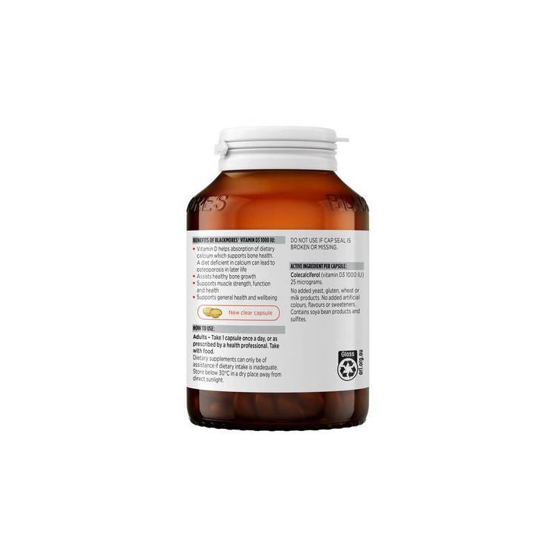 Blackmores Vitamin D3 1000IU 300 Capsules