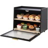 Garvee Double Layer Bread Box for Kitchen Countertop – Farmhouse