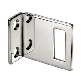 Cubicle Lock Keep Polished for 13mm Partition in Stainless Steel Angle Lock Keep