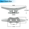 BALAVA Dock Cleat 4 inch Galvanized Iron Rope Cleat Boat