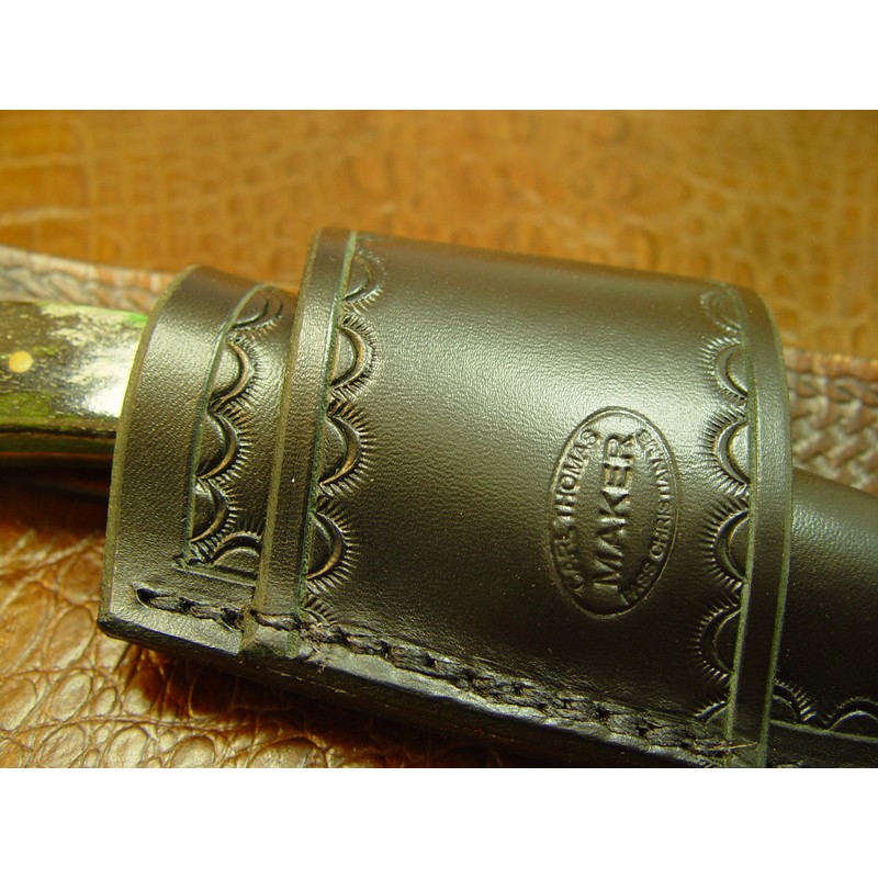 Cross Draw Premium Leather Knife Sheath for Buck 113, 6.4"