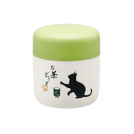 Taiwa OC-O Tea Canister, Made in Japan, Storage Container, Tea Leaves, Green Tea, Souvenir, Aizu Lacquer Cat, Hospitality, Cute, Ochaneko,