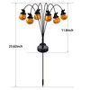 1PCS Halloween Pumpkin Solar Stake Lights, Waterproof Outdoor Ground Stake