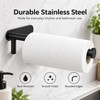 Self-Adhesive Stainless Steel Paper Towel Holder – No-Drill Wall-Mounted Roll