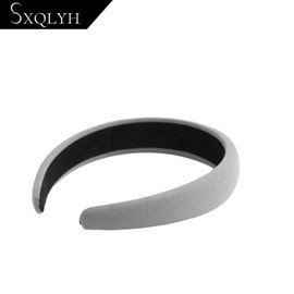 SXQLYH Headband Padded Fabric Headband - Padded Headband for Women - Beautiful Headband Women's Hair Accessories Fabric Headband Wide Padded Headband for Women Girls (Blue)