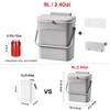 LALASTAR Kitchen Compost Bin for Countertop or Under Sink, Hanging