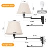 TRLIFE Wall Sconce Plug in, Remote Control Dimming 10-100% and