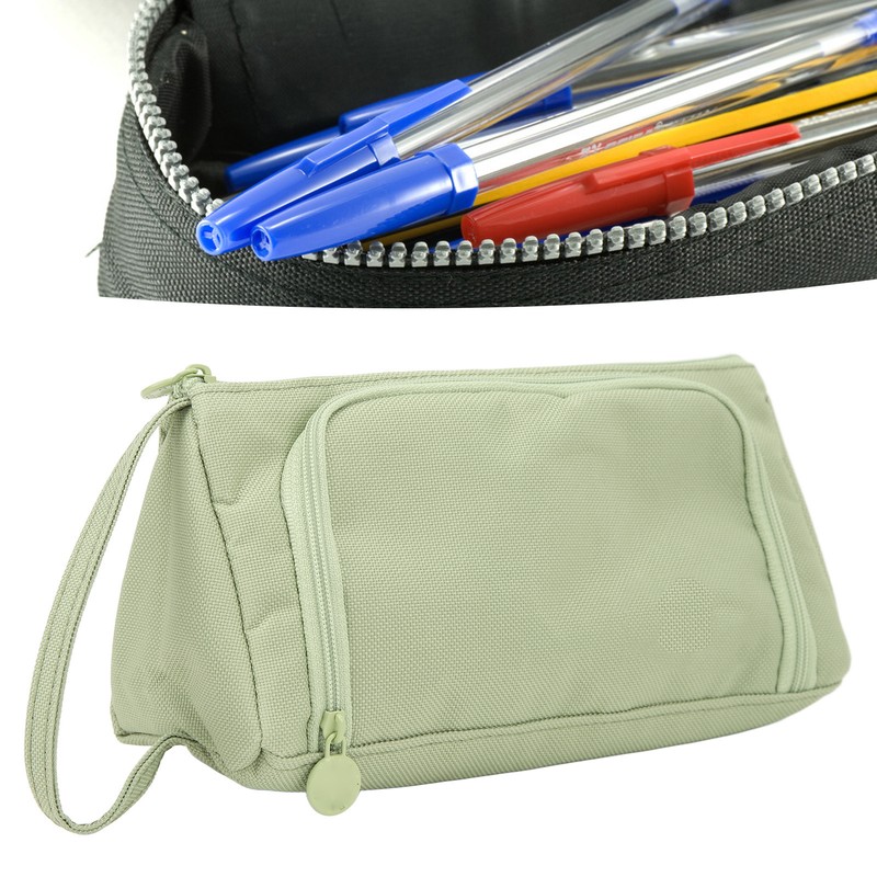Large Pencil Case Handle Design Large Capacity Layered Durable Oxford