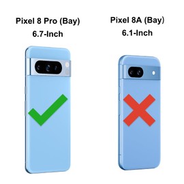 GREEN FUSION for Pixel 8 Pro Top Back Glass Replacement, Back Upper Glass Repair Kit for Pixel 8 Pro, Includes Toolkit, Instruction, Bay