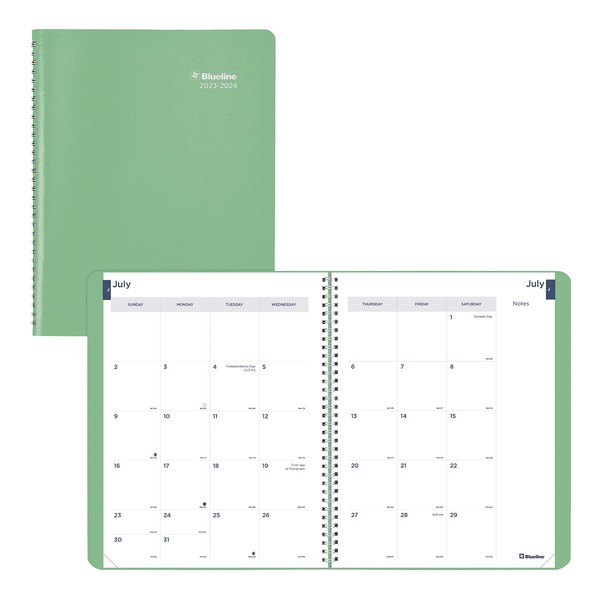 Blueline Essential Academic Monthly Planner, 14 Months, July 2023 to