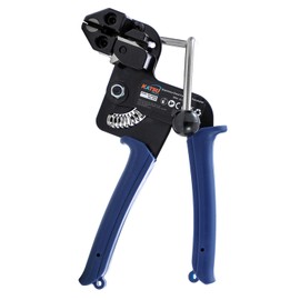 KATSU Tools Stainless Steel Cable Tie Gun, Metal Zip Tie Wrap Gun and Cable Tie Tool, One Hand Operation, Stainless Steel Cable Ties Tensioning and Cutting Tool