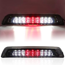 Smoke Lens LED Back Cab Third 3rd Brake Light Replacement for 2007-2018 Toyota Tundra, Waterproof High Mount Stop Light Rear Cargo Lamp