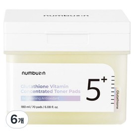 Numbers In No. 5 Glutathione C Trace Film Pad 180ml, 70 sheets, 6 pcs / 넘버즈인 5번 글루타치온C 흔적 필름패드 180ml, 70매입, 6개