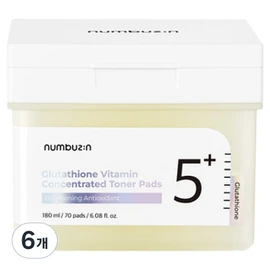 Numbers In No. 5 Glutathione C Trace Film Pad 180ml, 70 sheets, 6 pcs / 넘버즈인 5번 글루타치온C 흔적 필름패드 180ml, 70매입, 6개
