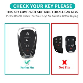 MILD EAST for Chevy Key Fob Cover with Keychain, Soft TPU Full Protection 4 Buttons Key Case for Equinox Malibu Traverse Blazer Camaro Impala Cruze Volt Bolt Sonic Trax Tahoe (4-Buttons-Pink)