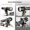 MiOYOOW Bicycle Torch Holder, 360° Rotatable, Adjustable Bicycle Flashlights Clamp,