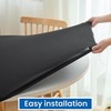 AONMTOAN Round Spandex Tablecloth, Elastic Fitted Waterproof Table Cover, Stretch