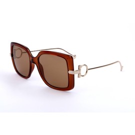 Salvatore Ferragamo SF913SL Brown/Solid Brown Mirror One Size