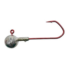 Lead Head Hooks Round Head Size 2/0 in 8.5 g Jig Hooks with VMC Hooks Set of 25