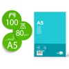 Liderpapel Paper A5 80 g/m2 Pack of 100 White