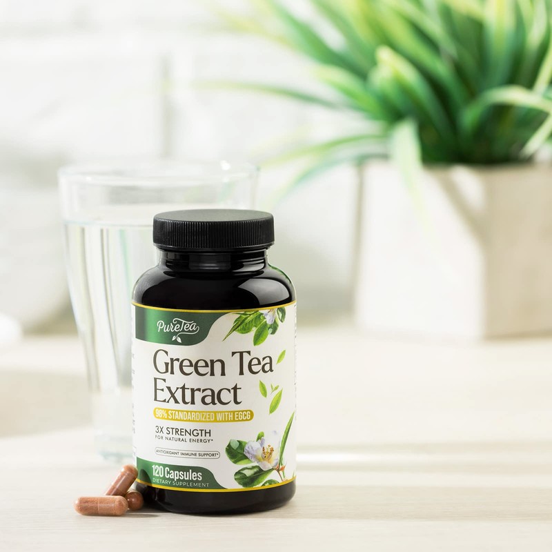 Green Tea Extract Pills 1000mg with EGCG for Heart Support