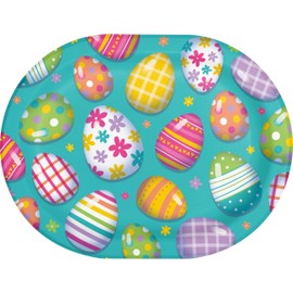 Trendware Happy Eggster Oval Platters, 24 Count