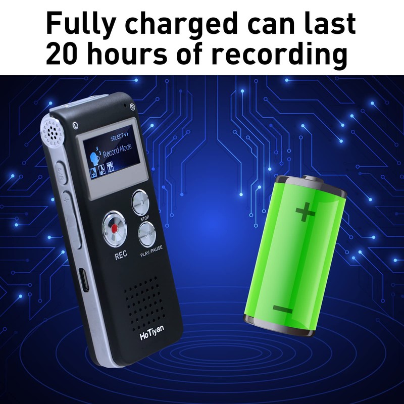 Digital Voice Recorders 8GB Audio Recorder Voice Activated Recorder for