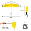 Ergonauts Windproof Double Canopy Pocket Umbrella with Teflon Coating, Ergonomic
