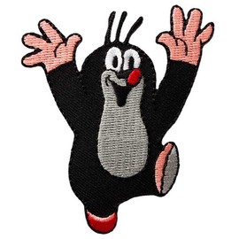 Mono-Quick GmbH Appliqués – Kids and Hits – Iron-On The Little Mole © Pauli Approx. 7.0 x 7.0 cm Coloured