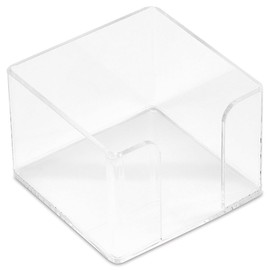 Acrylic Cube Notes Holder - Clear 2-1/2" Memo Cube
