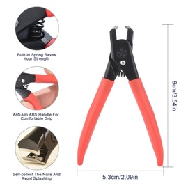 siyuwuro Nail Clippers Anti-Splash Toenail Clippers Set with Nail Catcher for Thick Hard Nails Seniors Nail Clippers for Adult Men Women Seniors, Fingernail Toe Clippers with Glass Nail File (Red)