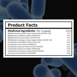 Intelligent Labs 50 Billion CFU Probiotic Men and Women with Prebiotics, No Refrigeration Needed, with Sunfiber and FOS for 10x More Effectiveness, 2 Months Supply Per Bottle