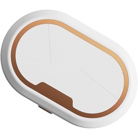 Limpiador de lentes de contacto, máquina de limpieza por ultrasonidos portátil con cargador USB y solución, kits de estuche de remojo, solución de cuidado