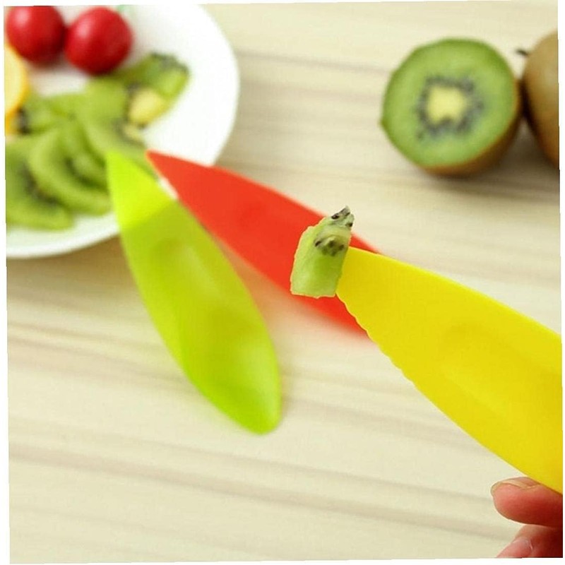 3 Pcs Slicer Kiwi Plastic Fruit Digging Spoon Divider Kitchen