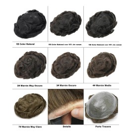 Protesis Capilar Indetectable Cabello 100% Humano