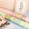 Guiqulai 48 Pcs Kids Friendship Bracelet Set,Colorful Adjustable Beaded Bracelets,Cute