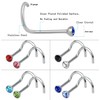 20pcs Nose Studs Nose Rings Studs for Women Surgical Hypoallergenic