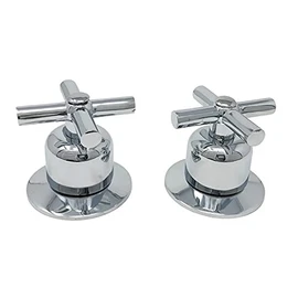 Juego de Manerales Regadera Metalicos Cromados Con Chapeton Indus