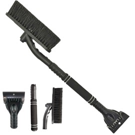 STFYUG 2 in 1 Snow Brush Car, Ice Scraper Car with Broom Ice Scraper with Broom Car Snow Brush Car Paint Gentle for SUV, Truck, Vehicle Windscreen (B1)