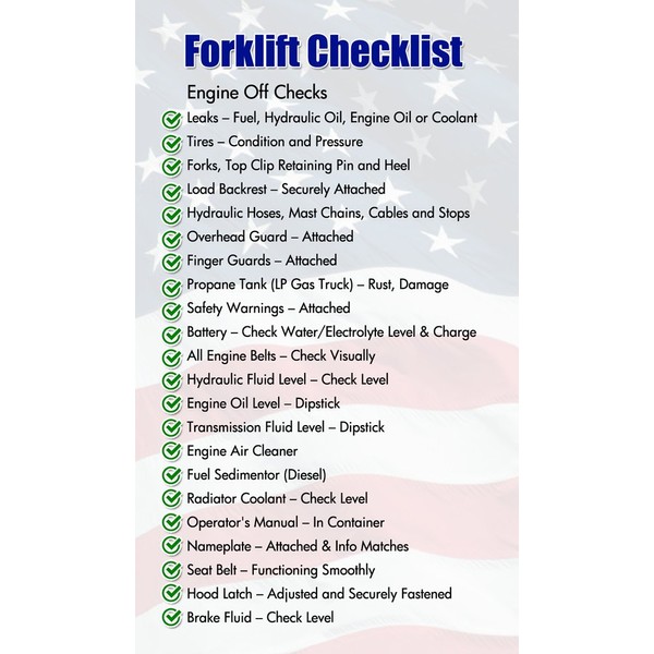 Forklift Certification Training Cards (Package of 10)