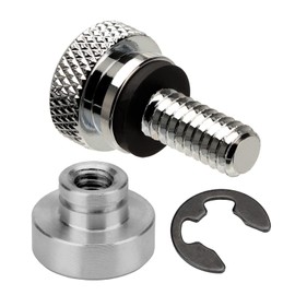 VG MOTO Motorcycle Seat Bolt Screw Nut Kit Rear Fender Knurled Mount Screw 1/4"-20 Thread Replacement for Harley Touring Sportster Dyna Softail Road King Electra Street Glide 1996-2023