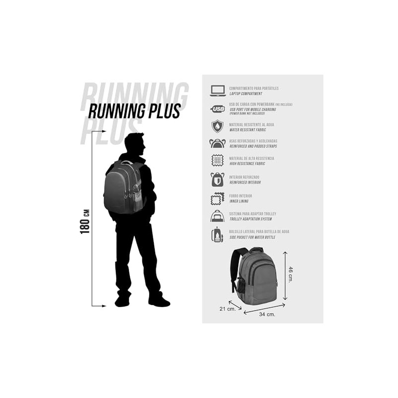 Dragon Ball Plus Running Backpack Unity, darkblue, Einheitsgröße