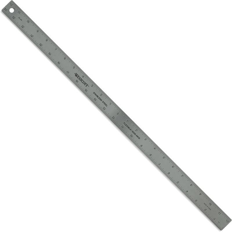 Westcott ZC-24 Zero Center - Regla de metal de acero