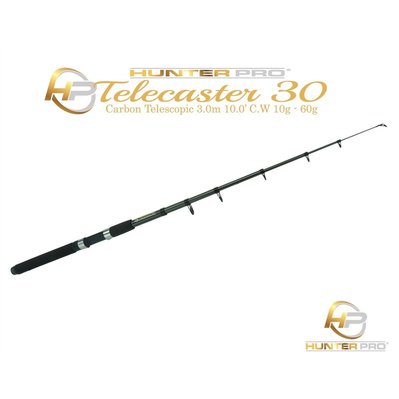 Telescopic 10ft Fishing Rod Carbon Travel Stalking Pike spinning Rod