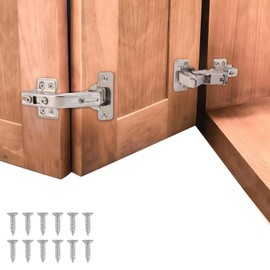 HBL' 165° & 135° Soft Close Cabinet Hinges for Lazy Susan Bifold Doors, Concealed European Hinges, Full Overlay, Adjustable Hinge, 2 x 165° + 2 x 135° Hinges for Pie Cut Corner Cabinets