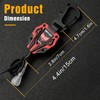 Ciwuzxs Retractable Keychain, Heavy Duty Carabiner Badge Holder, Tactical ID
