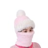One-Piece Hat Womens Winter Warm Elastic Soft Ear Protection Knitted